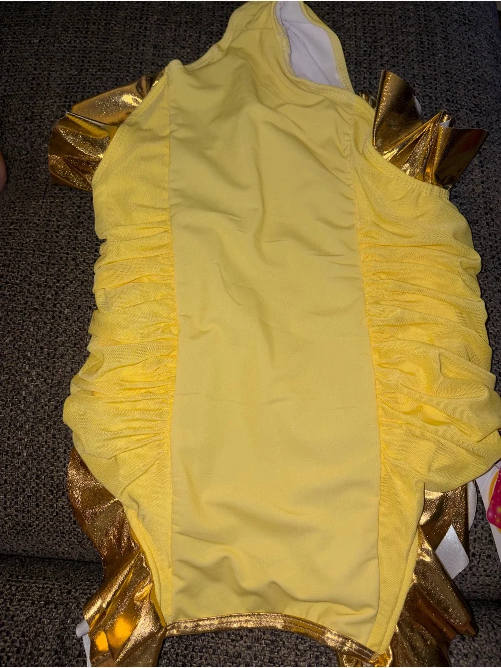 Disney Yellow Belle Princess Swimsuit Costume